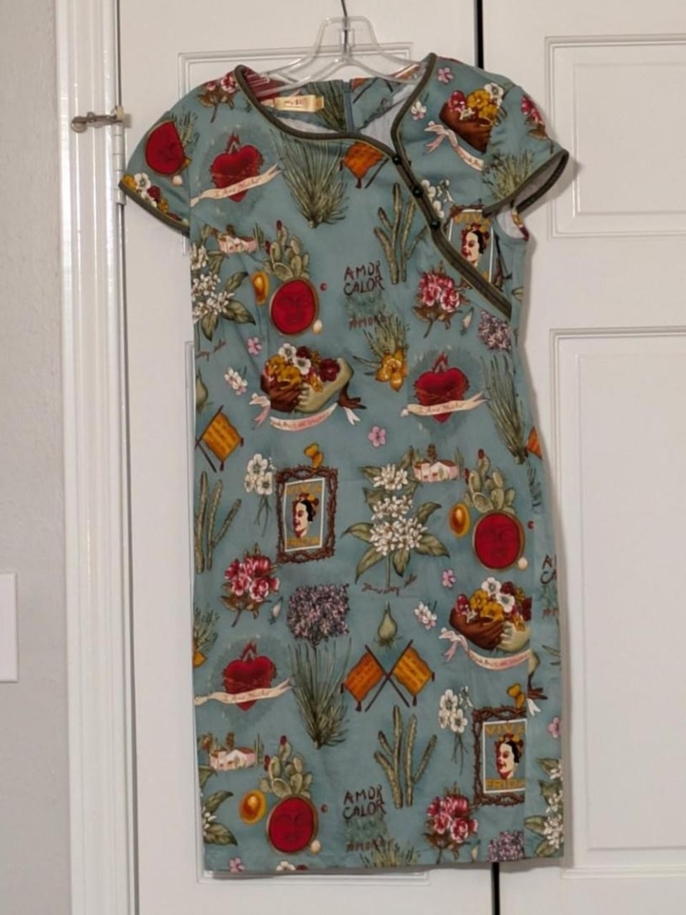 🌹 Frida Kahlo Surrealist Stretch Qipao / Cheongsam